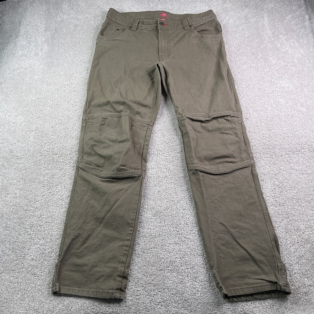 Eastern Mountain Sports EMS Pants Mens 33x32 Olive Fencemender Rebar Classic Fit